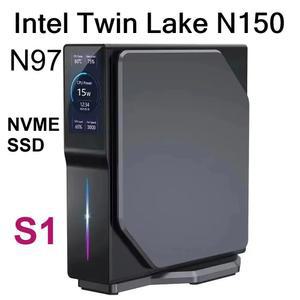 SZBOX S1 인텔 512GB SSD WIFI6 프로 컴퓨터 N150 PC 미니 11 3200MHZ 16GB 트윈 게이밍 BT5 레이크 DDR4 윈도우