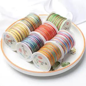 1롤 팔찌만들기 45M 실 매듭줄 0.8mm 매듭 매듭실 팔찌실 매듭끈 그라데이션