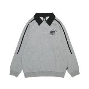 [내셔널지오그래픽키즈]내셔널지오그래픽 키즈 카라 맨투맨 M/GREY K253USW050