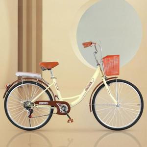 클래식자전거 출퇴근 여성 생활 도구 자전거 장보기 빈티지 산책