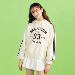 [디디오] G.쓰리 베케이션 크롭 후드 티 GWSTO11