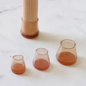 의자캡 미끄럼방지 보호 투명 발커버 소음방지 의자