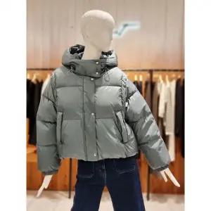 지컷 7254417110 스트링 후드 숏 다운 패딩 자켓