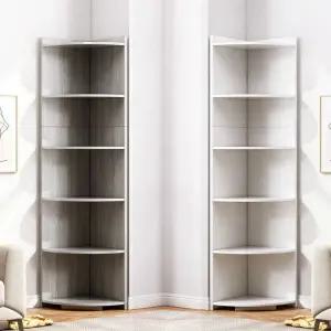 우드코너선반 삼각 캐비닛 6단 구석 침실 수납장