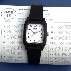 [카시오] LQ-142-7B 미니멀 학생 임용고시 수능 수험생 여자 우레탄 손목시계 c
