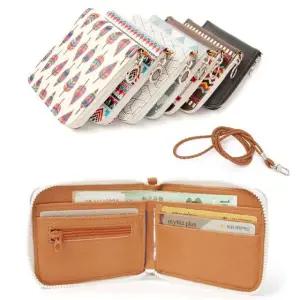 고품질 목걸이형지갑 목걸이 학생 지퍼 반지갑 카드포켓 교통카드지갑 스트랩카드지갑 (WFJHJKD)