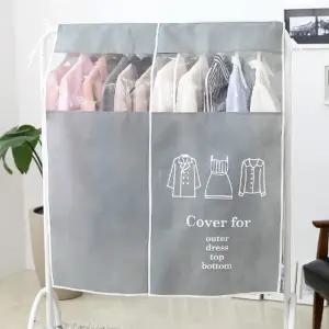 부직포 투명창 행거 가리개 옷 의류 먼지 보호