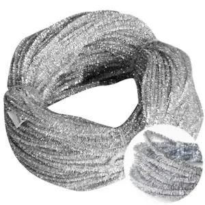 반짝이 철사 모루 가는 6mmX6m 은색 50줄x1타래묶음 자재