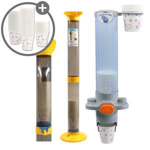 코끼리 종이컵 디스펜서 종이컵분리수거기 도르래수거함