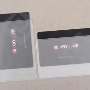 카드 보호 커버 투명 홀더 신분증 케이스 pvc (457j6)