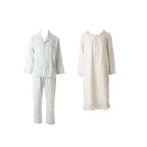 [갤러리아] [커플]부드러운 면 이중직 꽃나염 파자마 원피스세트(VPA4554M/GN_ 2C)