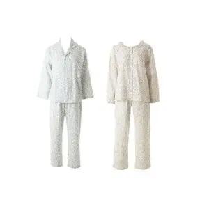 [갤러리아] [커플]부드러운 면 이중직 꽃나염 파자마(VPA4554WM_ 2C)