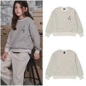 갤러리아 [블루테일]AZG8TS07IV 스트라이프 아이보리 맨투맨