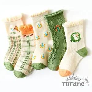 고품질 여아 아동 양말 5종세트 (W96FA7F)