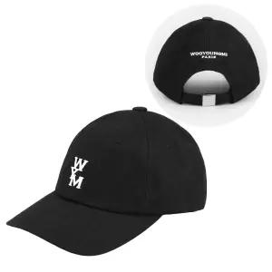 25FW 우영미 W253AC51 661B 로고 볼캡 블랙