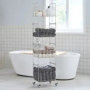 JBJ 비블레스 리비에르 프리미엄 158리터 올스텐 304 세탁바구니 4단 (바퀴포함)