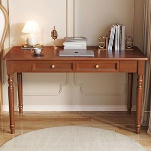 엔틱책상 서재 빈티지 원목 입식 내추럴 가구 세트 저장형 원목색 776FJX 나무책상