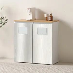 로덴 템바보드 휴지통 수납장 분리수거함 2단_착불