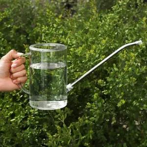 (부하라 미니 물조리개 | (투명)) 원예용 물뿌리개 스틸호스 투명 물조리개 1L 투명/물조루/화분/물조리