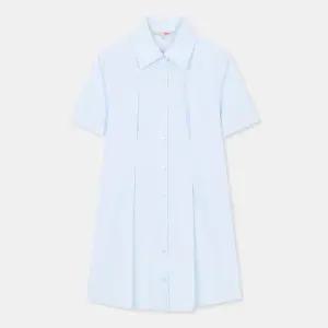 [하프클럽/스파오](QR) 반팔 요크 핀턱 셔츠 원피스 (SPOWC37G93-T)