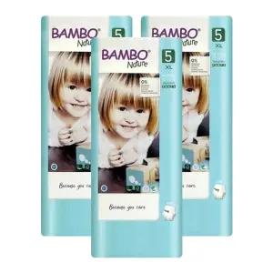 밤보네이처 밤보그린 기저귀 팬티형 5단계 특대형 공용 38매 (대용량) 3개