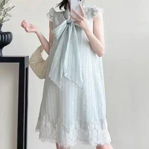 맘콩 리본임부복 임부복 임산부원피스 임산부 여름임