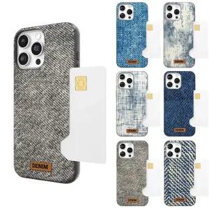 아이폰16 15 14 13 12 프로 맥스 맥세이프 케이스 정품 FIX 어반 데님 2장카드수납 범퍼케이스