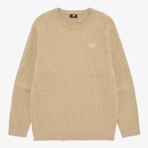 [노스페이스] [노스페이스 공식] NT7AR00B 남성 홀리데이 스웨터_LIGHT BEIGE