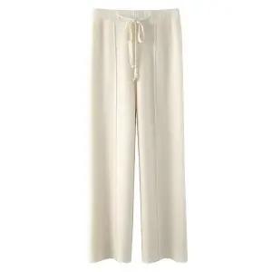 캐시미어 니트팬츠 와이드팬츠 겨울 바지 고탄력 여 슬랙스 일자