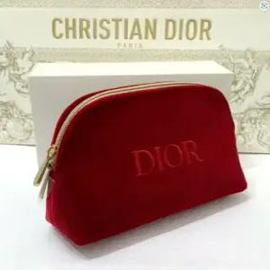 디올 뷰티 레드 벨벳 반달/ 디올쇼핑백