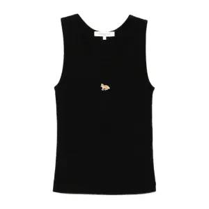 라운디드 칼라 리브 니트 슬리브리스 PW00623 KA0033P199