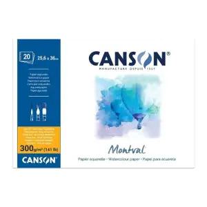캔손 몽발 수채화패드 제본 8절 300g 20매 25.6X36cm