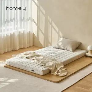 홈리 솜니 6cm 알러지케어 베이직 바닥 매트리스 토퍼 푹신한토퍼 수면매트 MS