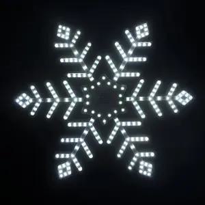 엘스토리몰 LED 눈꽃 결정 국산 12V 방수 크리스마스 눈 조명 35 50 80cm 백색 웜색 RGB