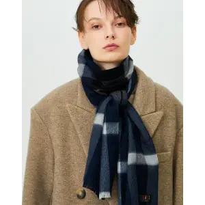 갤러리아 DBMU5FE80N2 닥스 남녀공용 네이비 체크 울/캐시혼방 롱 라이트 머플