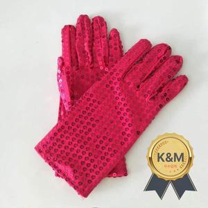 1 쌍 마이클 잭슨 스팽글 장갑 저녁 파티 의상 장갑 유치원 어린이 장갑 댄스 10 색