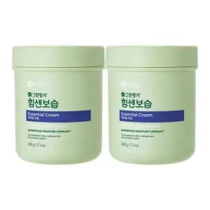 그린핑거 힘센보습 에센셜 크림 500g x 2 신생아 아기 유아 어린이 피부 저자극 겨울 고보습 대용량 코스트
