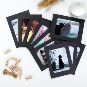 블랙 종이액자 프레임 액자