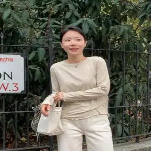 MADE 울텐셀 골지 프릴 긴팔 티셔츠 (6color)