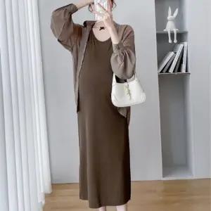 냉감 신축성 나시 원피스 시스루 셔츠 세트