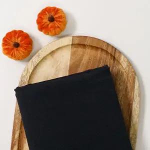 면 폴리 혼방 스판 바지감 블랙수트