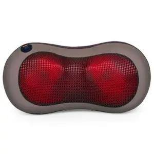 오아 베개형 360도 양방향 회전 지압 온열기능 안마기 마사지기_브라운