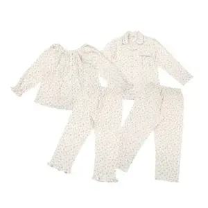 [갤러리아] 비비안 이중거즈 꽃프린트 간절기 긴팔 커플잠옷 WP6056/MP6056