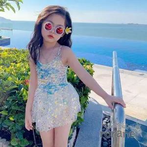 여아 공주 인어 수영복 원피스 (WFJZJ7T)