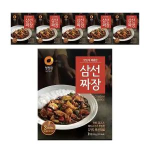 청정원 삼선 짜장, 180g, 6개