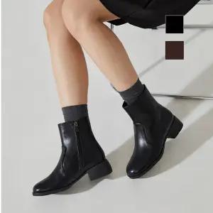 [무크][무크] 여화 시엘 소가죽 컴포트 앵클부츠 2colors