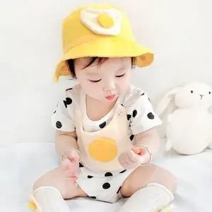 아기 계란후라이 바디슈트 옷 우주복 초안용 아동 (WFK0Y9O)