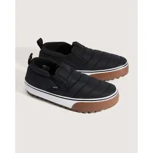 [반스](강남점)[ VANS ] 스노우 로지 패딩 슬립온 미드 블랙 VN000D2ABLA