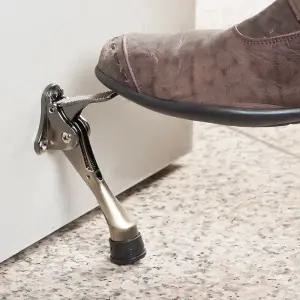 자동도어스토퍼 현관문말발굽 원터치말굽 소 130mm신흑