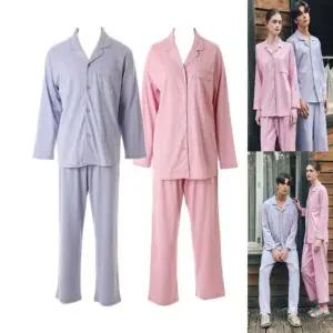 [갤러리아] 커플)수피마 니트면60수 가볍고 부드러운 남여파자마세트(WPA2476M/WPA2476W)